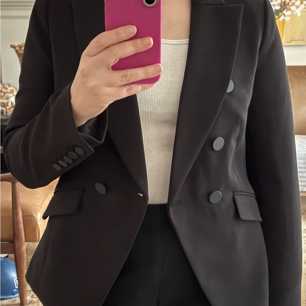 Banana Republic Black Double-Breasted Blazer (new, never worn)